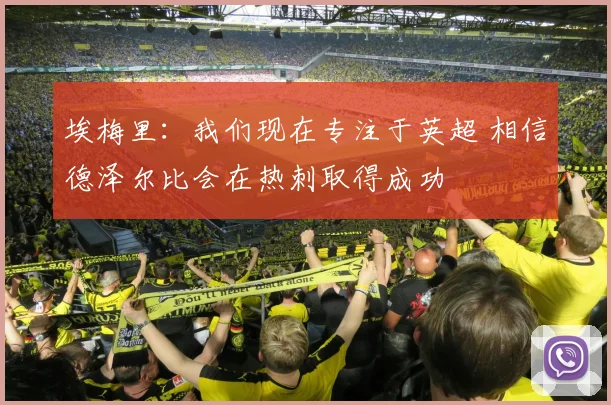 埃梅里：我们现在专注于英超 相信德泽尔比会在热刺取得成功